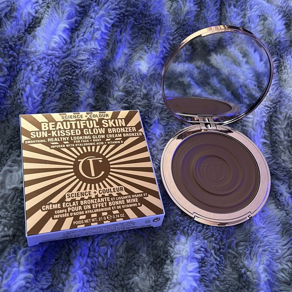 Charlotte Tilbury Beautiful Skin Sun-Kissed Glow Bronzer 2 Medium Moyen NIB - Picture 4 of 7